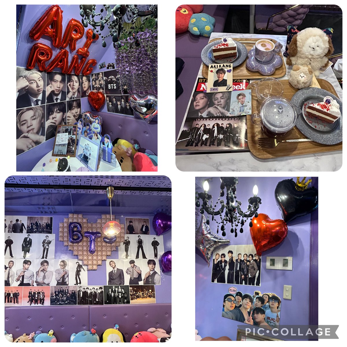 PEKAKE1219's tweet photo. ARIRANG 💜
色々見て来ました😊
皆素敵です✨
もちろん大好きホビも✨💕 https://t.co/pqDgkO5MIx