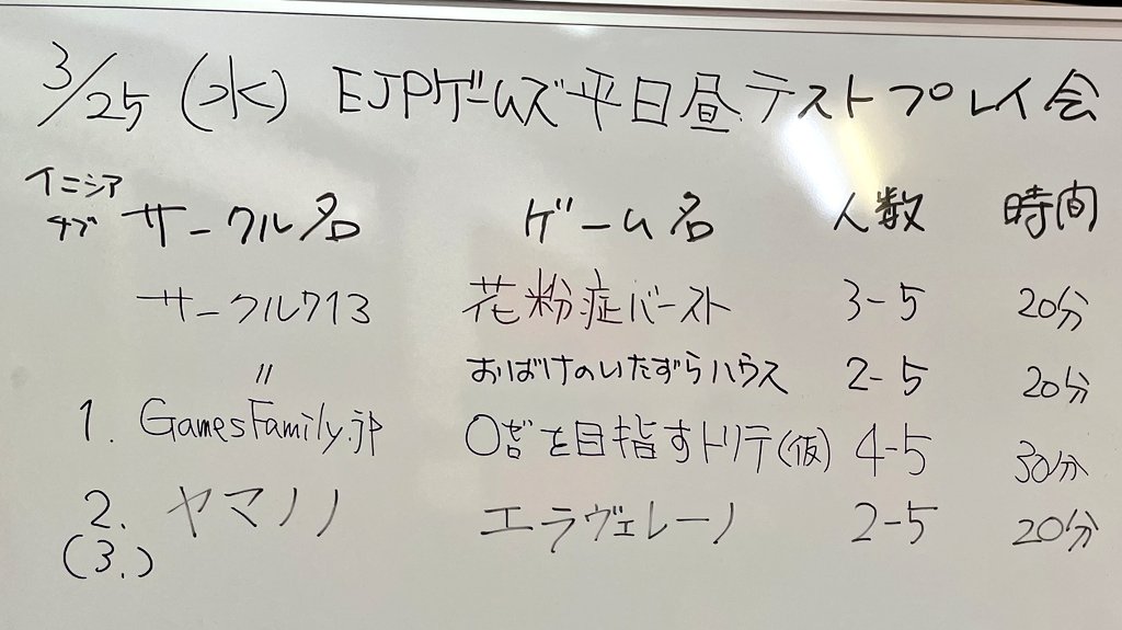 ボドトレ|EJPテストプレイ会 tweet media