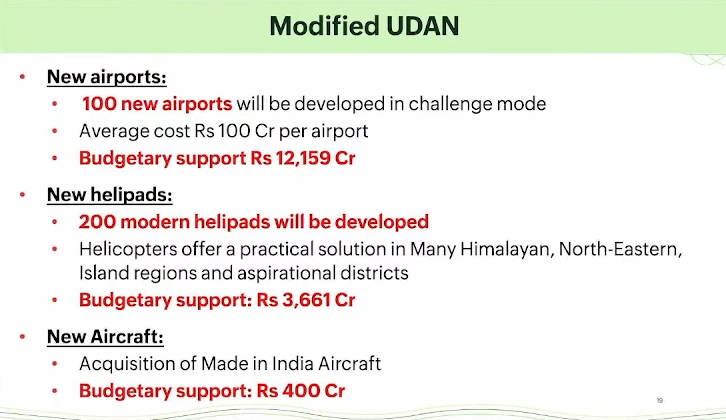 Modified Udan 🚨Union Cabinet has approved the Modified UDAN Scheme 100 new airports ...