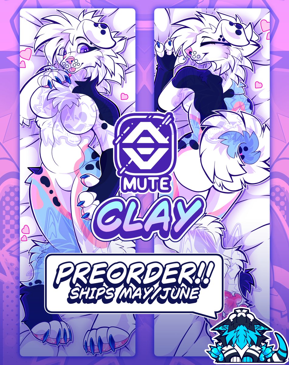 MUTE_GOES_CLICK's tweet photo. Pre-orders for body pillows are out!!!

This run features MUTE and Clay!!
They will be available to pre-order between now and APRIL 31st!!

https://t.co/5N1l1IPTgH
Orders will be shipped around May/June! https://t.co/mgJNPn1moB
