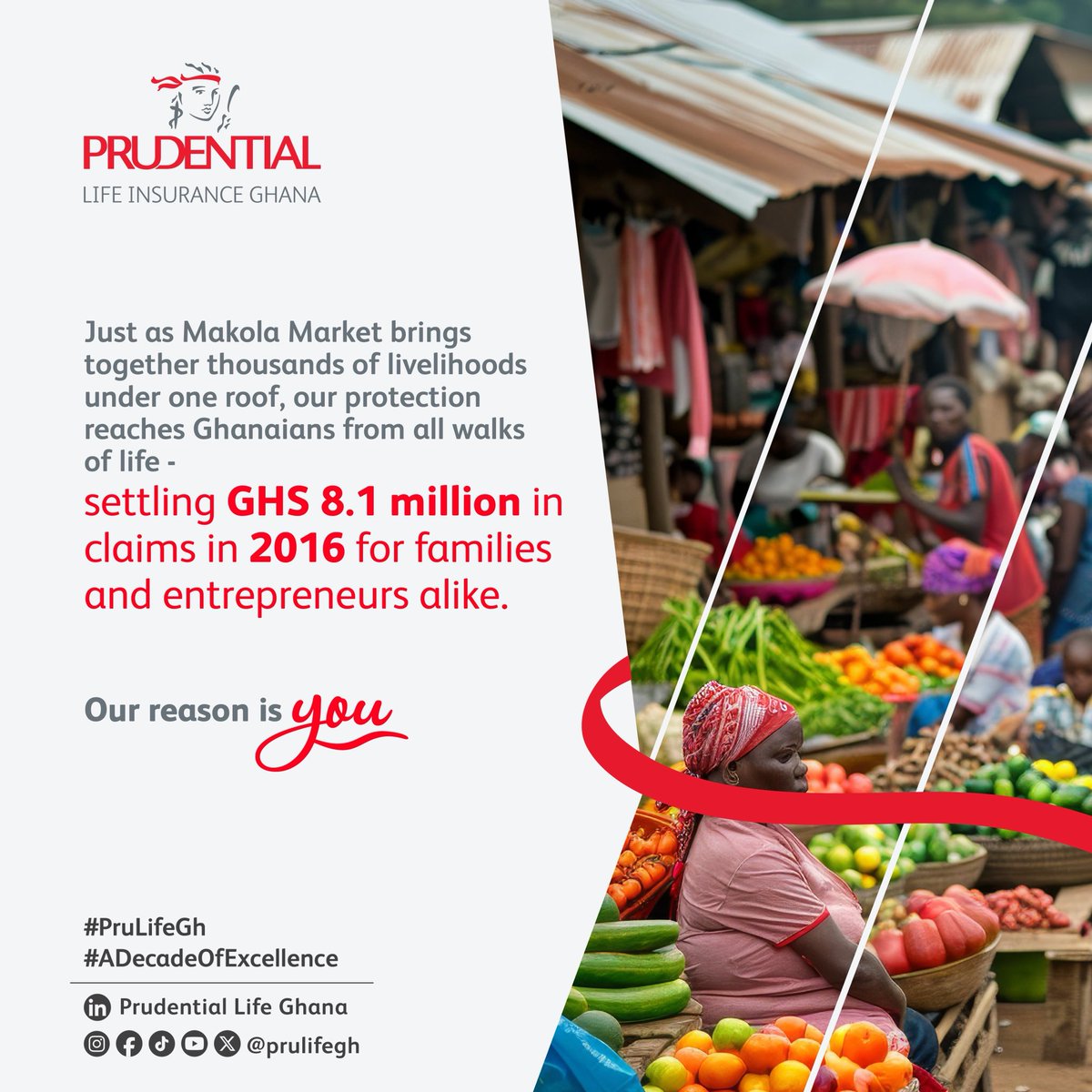 PruLifeGhana's tweet image. In 2016, we paid GHS 8.1 million in life claims to families and entrepreneurs alike. 

Secure your future today: tinyurl.com/42ktand3

#GhanaMonth
#LifeInsurance
#PruLifeGH