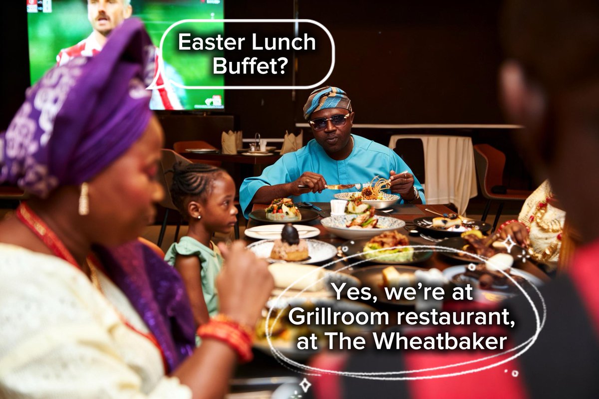 TheWheatbaker's tweet photo. Savor the richness of gourmet cuisine, enjoy the serene ambience, and make memories that will last long after the season fades. Let’s make your Easter celebration truly special 

To reserve your table today, call 📞 +234 707 596 1526

#buffetlunch #easterlunch #celebrateinstyleً https://t.co/n7ugIEwLF9