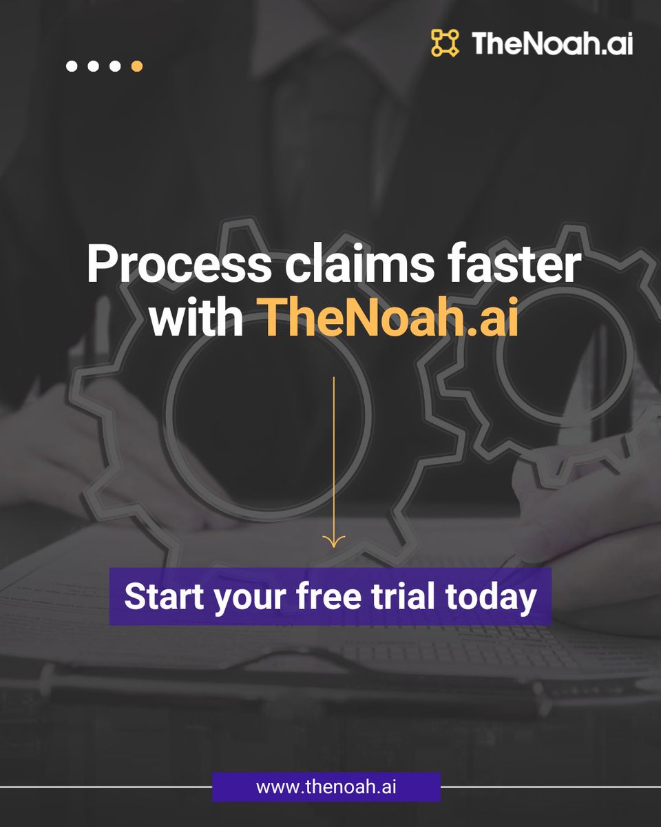 thenoahai's tweet image. Why do some claims drag on while others move fast? 

Delays often come from manual processes. TheNoah.ai streamlines approvals with intelligent insights.

Start your free trial today: thenoah.ai/contact

#TheNoahAI #InsuranceAI #ClaimsAutomation