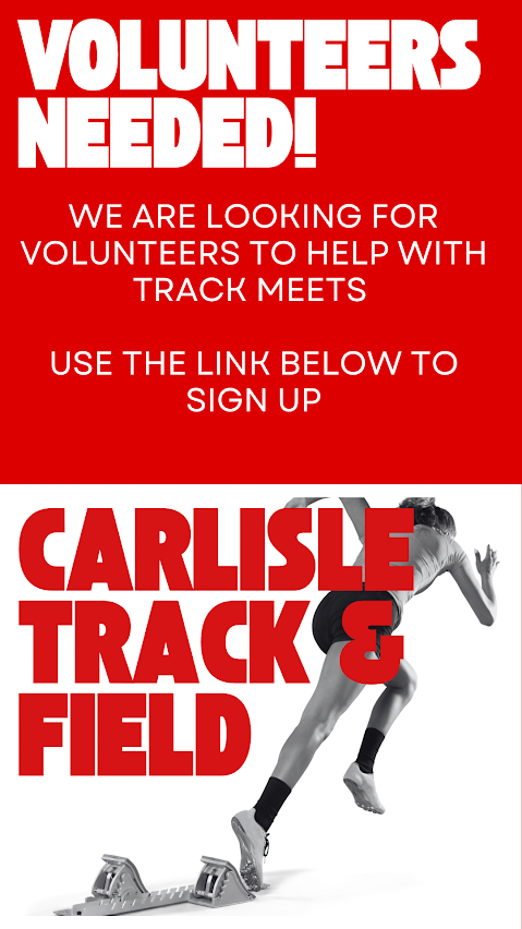CarlisleLocal's tweet photo. Our FIRST track meet in MANY years is Tuesday, April 7th vs. Eaton! A huge milestone for our JH/HS teams. We need volunteers to help run the meet—please sign up: 

https://t.co/2z9fBzG5jK...

Come be part of history! 

#CARLISLEbuildingOURtribeTOGETHER https://t.co/hLkZtVtx0V