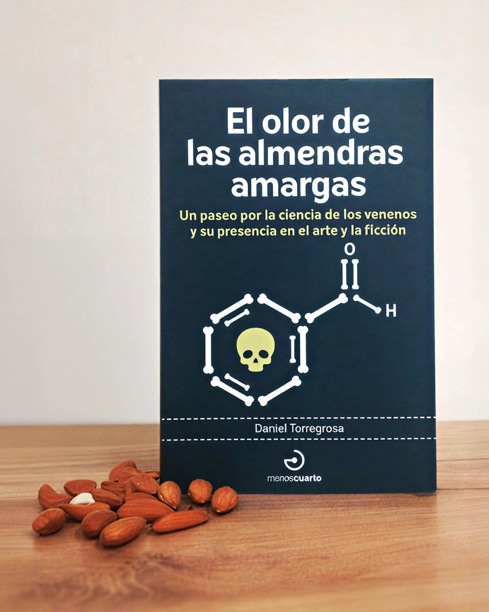 menoscuarto_ed's tweet photo. Hoy te proponemos un paseo por la ciencia de los venenos. 🤝

'El olor de las almendras amargas' te sumergirá en un universo donde el crimen, la pasión y la ficción se entrelazan con la química más letal. 🧪

#ElOlorDeLasAlmendrasAmargas #Menoscuarto #CienciaDeLosVenenos https://t.co/FwG5lCgw4W