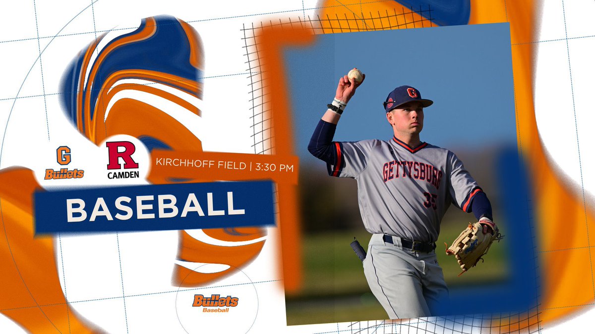 gburgbullets's tweet photo. Baseball hosts Rutgers-Camden for their home opener at 3:30 pm on Kirchhoff Field! #GoBullets 

Tune in:
📺 https://t.co/F9voZPSTvp
🗒️ https://t.co/YZerEBCbjI https://t.co/urn0wgbxWn
