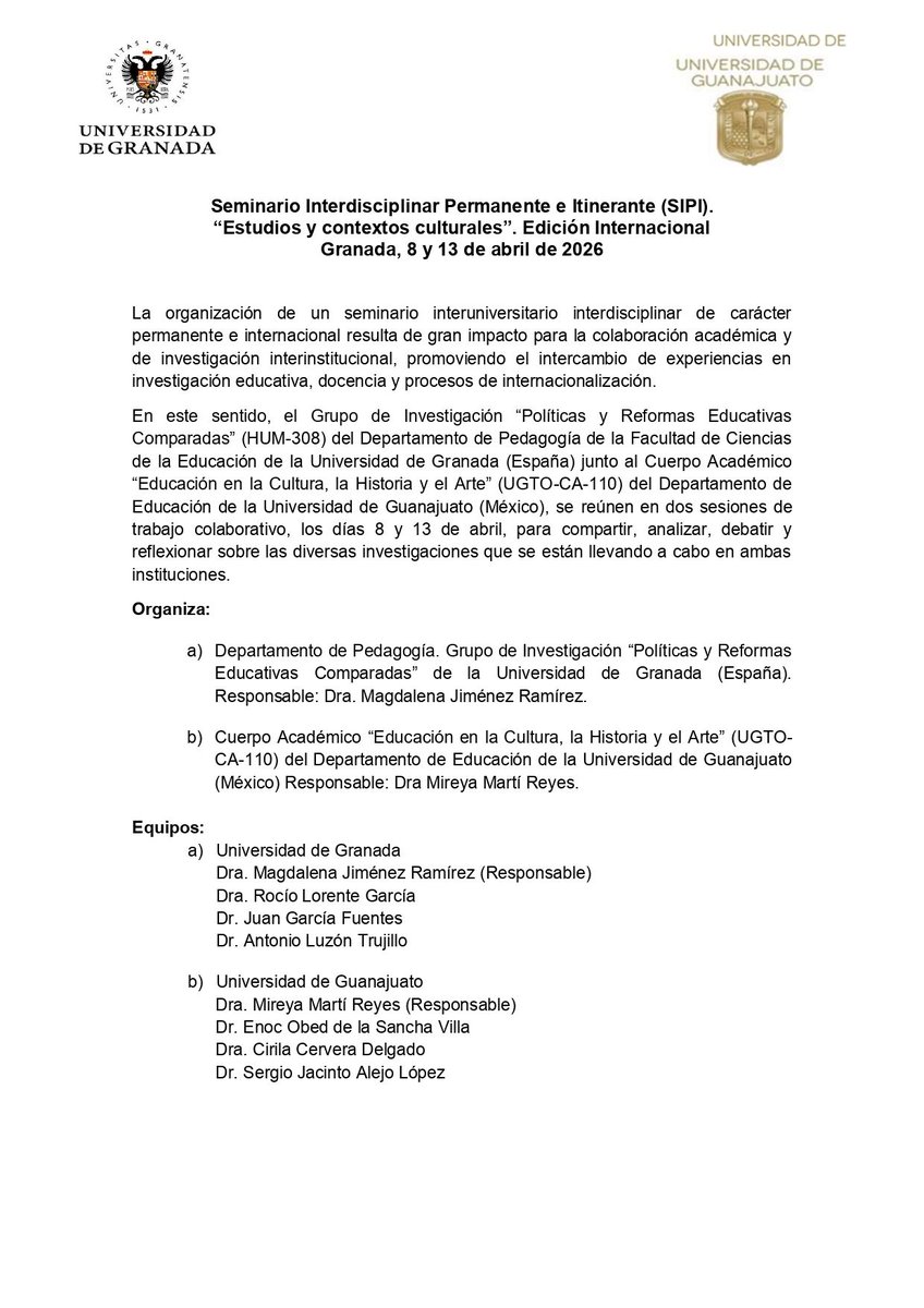 Facultad Ciencias de la Educación UGR tweet media