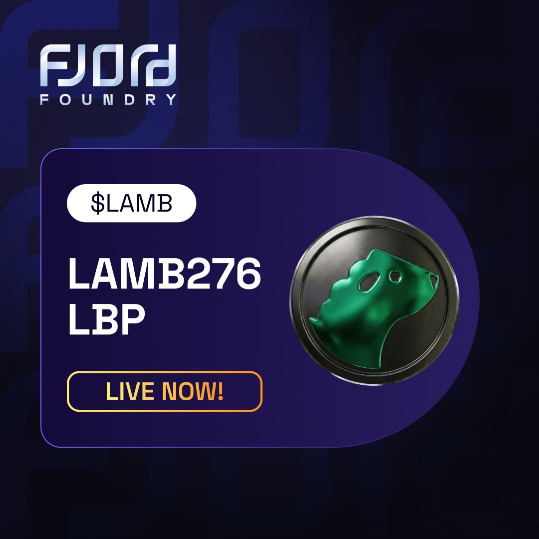 The <a href="/LAMB276_X/">LAMB276 Official</a> $LAMB sale is now live on Fjord 🚀

🟢 Founded by <a href="/yhbryankimiq/">YoungHoon Kim</a> (IQ 276, World Memory Championships)
🟢 Revenue-driven model with buybacks and holder distribution
🟢 AI-powered trading engine with real product infrastructure

🔗: app.fjordfoundry.com/token-sales/0x…

276CLUB