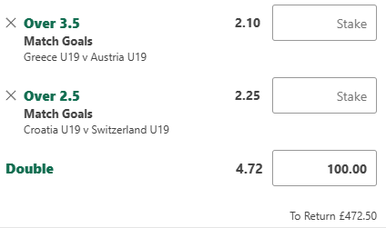 RapidValueBets's tweet photo. Stats look great on both of these.

I am on here with the U19s and letting them just run.

Can't see much more value until later tonight.

Good luck if you're on with me 🤞 https://t.co/VUNm5UqMQG