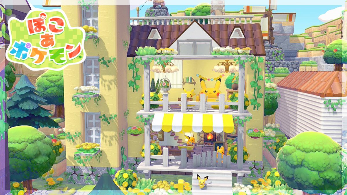 ぽこあポケモンの建築実況を投稿しました✨ ピカチュウが住むドール 