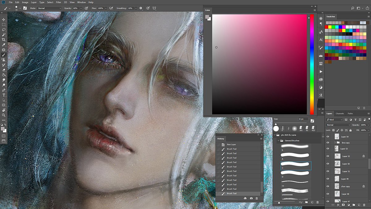 Face drawing is the most satify part 
#wip