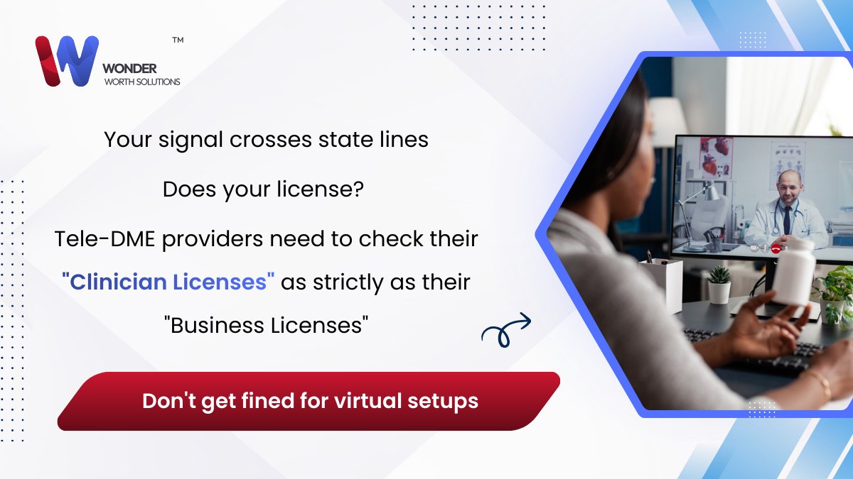 WWSCredential's tweet photo. Fix your virtual setup: https://t.co/sJ1CnjySgI

#Telehealth #DMEPOS #MultiState https://t.co/6ylWIUsL2U