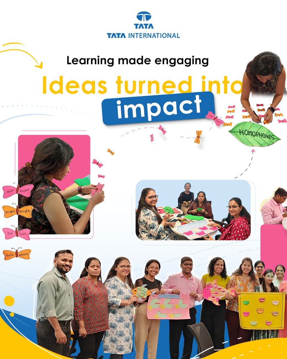 TataIntl's tweet photo. In partnership with CommuniTree, our Mumbai team created interactive learning aids for government school students (Classes 3–5), aligned with SDG Goal 4: Quality Education. #TVW2025 #SDGsInAction #TataEngage #TataVolunteeringWeek #ServiceWithPurpose #TataInternational https://t.co/xRpVsqRRhI