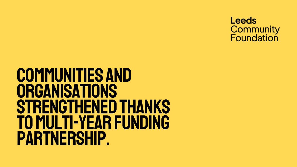Leeds Community Foundation tweet media