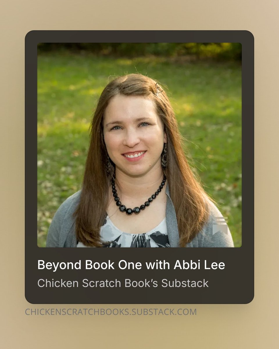 CSBooks4's tweet photo. We love getting to know our authors better with each book, and we love that Abbi Lee's second book is out in the world!
Head over to Substack where Abbi shares her writing process and how she juggles work, being a mom and wife, and an author!
Happy reading! https://t.co/zbWa7WNKE8