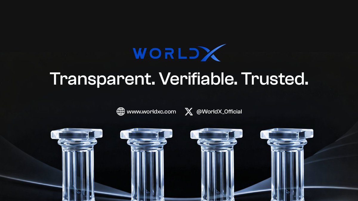 Tired of trusting centralized exchanges blindly?

WorldX introduces its Four Pillars of Trust:

• Proofs over promises: verifiable reserves &amp; liabilities
• Fairness you can audit: best execution receipts with auto-credits
• Community owned economics: real user-first ownership