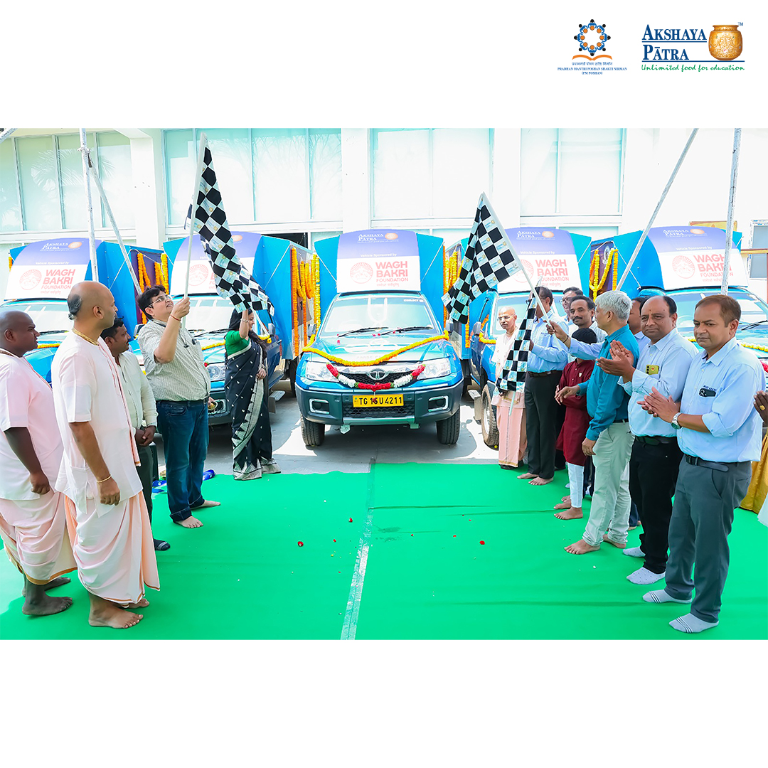 AkshayaPatra's tweet image. At Akshaya Patra, every child’s smile after a nutritious meal is a reminder of why we do what we do. This week, that mission was strengthened by the incredible generosity of the Wagh Bakri Tea Group and their philanthropic arm, the Wagh Bakri Foundation.

On 20 March in Hyderabad