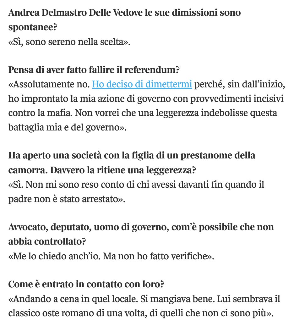 Questa è l ennesima conferma, come se ce ne fosse bisogno, che passare dal 5 al 30% in un breve lasso di tempo si rivela un boomerang clamoroso. Ci vuole tempo per formare e selezionare una classe dirigente adeguata all' interno di un partito, non bastano due giorni.