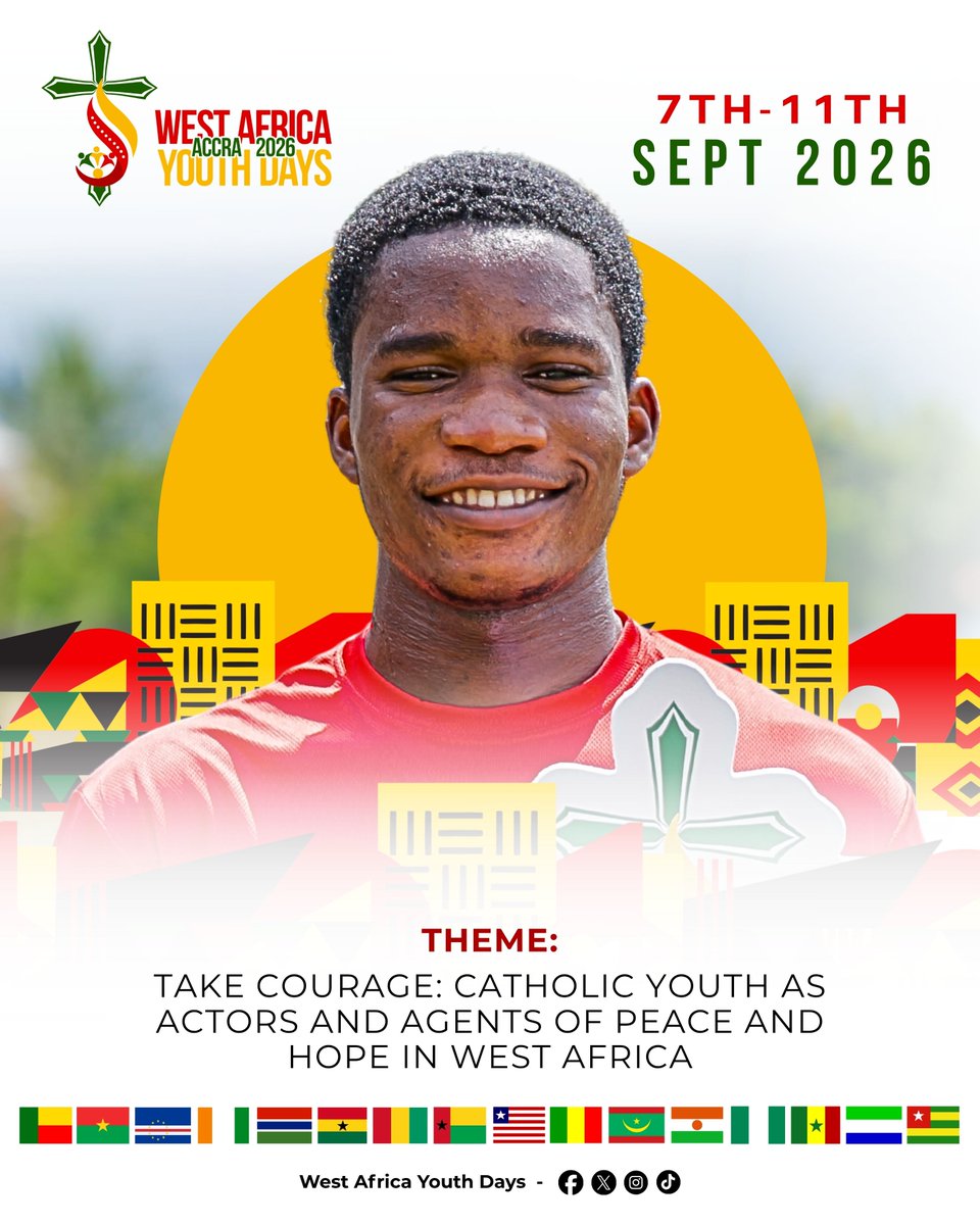 recowayouthdays's tweet photo. Take Courage! ✨ Catholic youth of West Africa unite for #WAYD2026 🙌 #CERAOYouth #TakeCourage https://t.co/kqfTFfzIwO