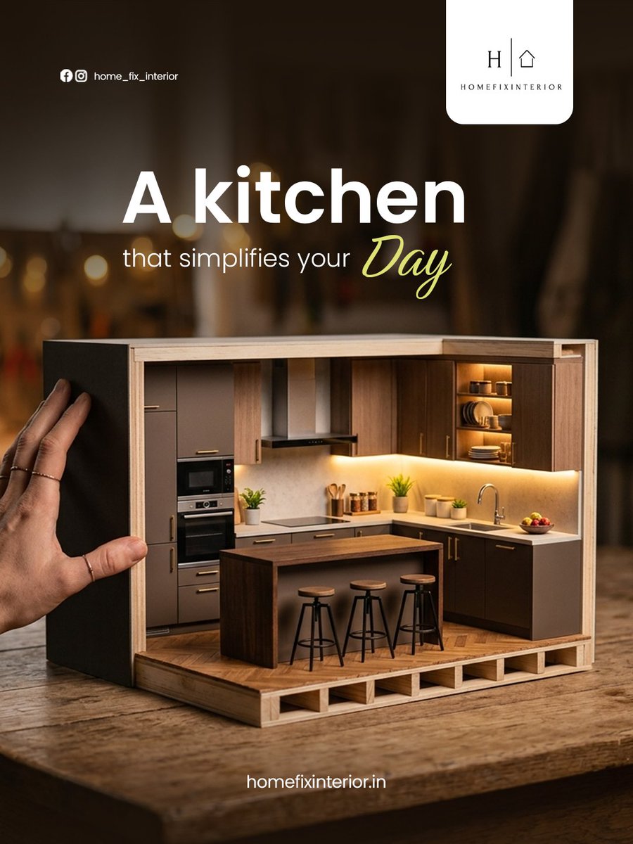 Homefixinterior's tweet image. Short &amp;amp; clean
Cooking feels better in a kitchen designed right. 🍽️✨

📞 +91 9778 178 878
🌐 homefixinterior.in

DM us today for a FREE consultation.

Modular Kitchen Builders in Kerala.
.
.
.

#modularKitchen #homefix #interiordesign #perinthalmanna #kerala