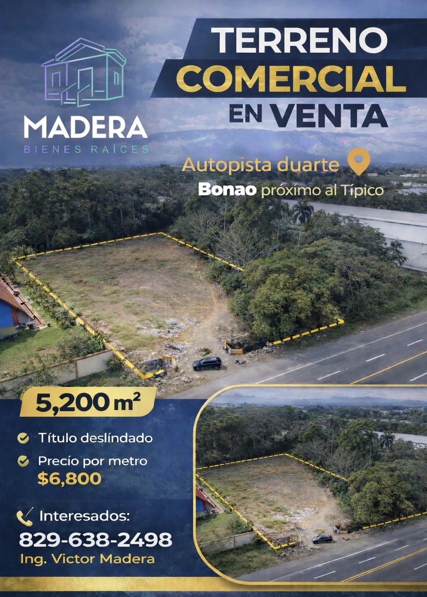 victormadera25's tweet photo. Terreno comercial autopista Duarte Bonao #Bonao #Comercial #terreno https://t.co/4fvWOKY746