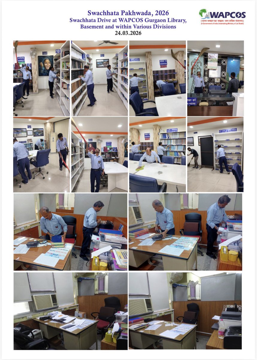 wapcosofficials's tweet photo. Employees across departments came together with enthusiasm, reinforcing the spirit of cleanliness, teamwork, and responsibility towards a sustainable environment.
Let’s continue to build cleaner workplaces and a better tomorrow!

#SwachhataPakhwada2026 #CleanIndia #WAPCOS https://t.co/i32J02RC2o