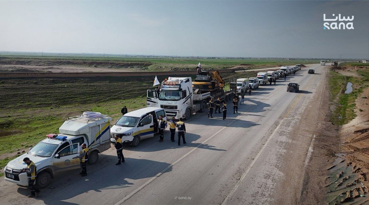 #وزارةالطوارئ وإدارة الكوارث:
إرسال فريق عمل إلى الحسكة لمتابعة تداعيات الفيضانات والسيول، وتقديم الاستجابة العاجلة للأهالي.#سوريا_الجديدة #paredãobbb #الحسكة