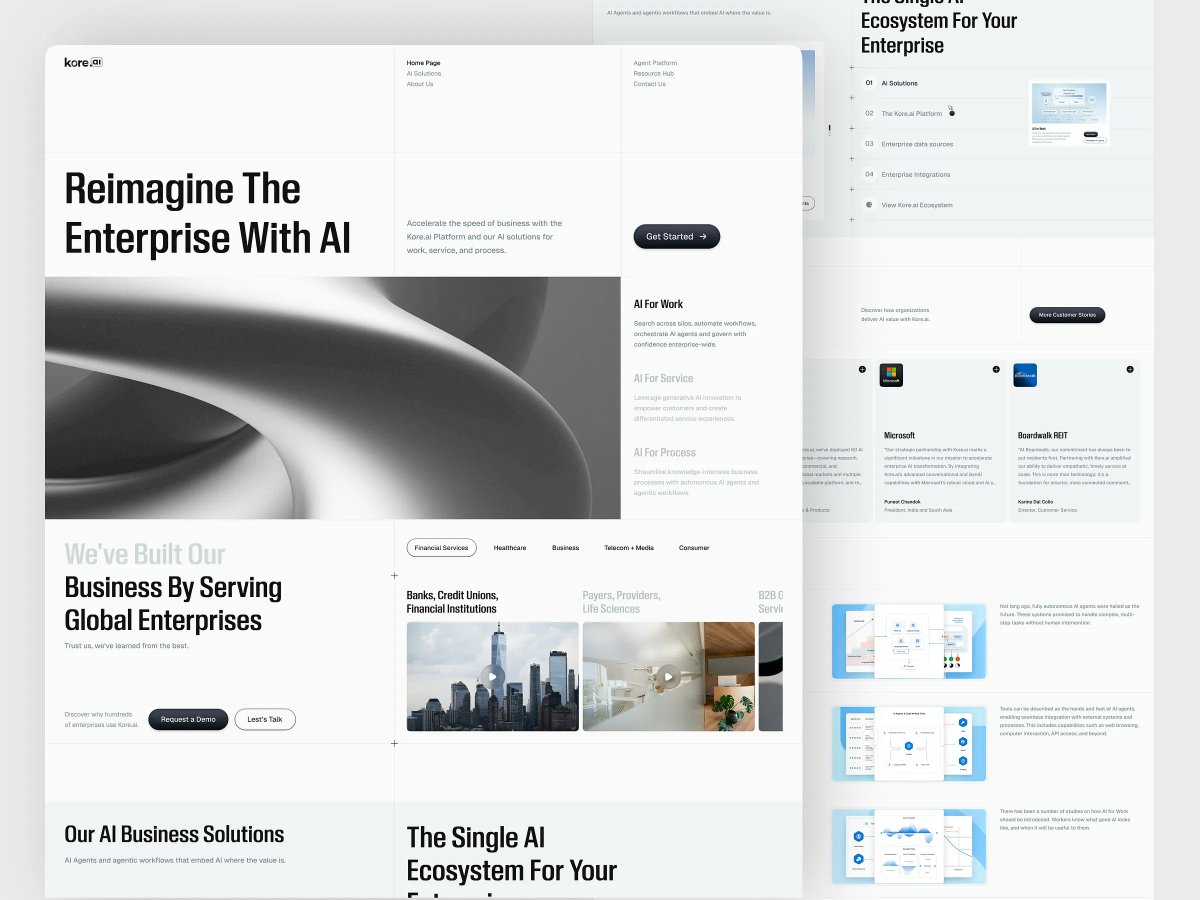 shovon985's tweet photo. AI is changing how enterprise websites are designed.

But most designs still feel outdated.

So I tried something different —
a clean, minimal, AI-driven experience focused on usability and performance.
What do you think about this direction? 👇
#WebDesign #UIDesign #UXDesign https://t.co/pbzpR5n1IR