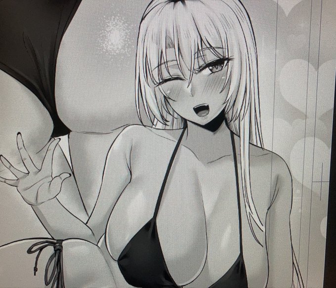 黒ギャルにはやっぱ黒ビキニですね
でも白ビキニもすきです 