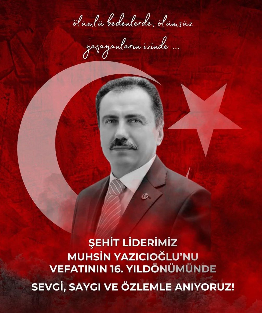 Ömrünü milletine ve memleketine adamış, duruşu ve mücadelesiyle örnek olmuş merhum Muhsin Yazıcıoğlu’nu vefatının 17. yıl dönümünde rahmetle anıyoruz.
Ruhu şad, mekanı cennet olsun.
#muhsinyazıcıoğlu #ölümyıldönümü #25mart2009 #yıldönümü #25mart