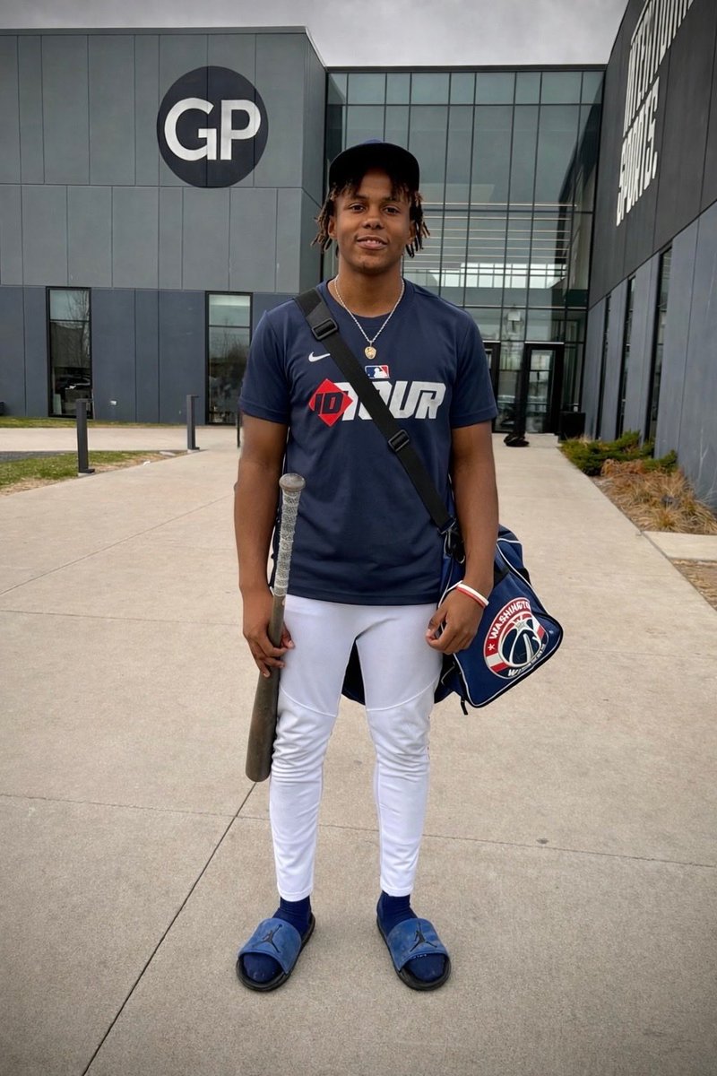 BoomHolley's tweet photo. I had a nice workout at the @MLBDevelops ID Tour event last Sunday. ⚾️ ❤️ 
@MBPTakeover @PG_Illinois @PrepBaseballIL @HFHS_BASEBALL @mwghostnational @HitDogsIllinois https://t.co/GZnQb7k641