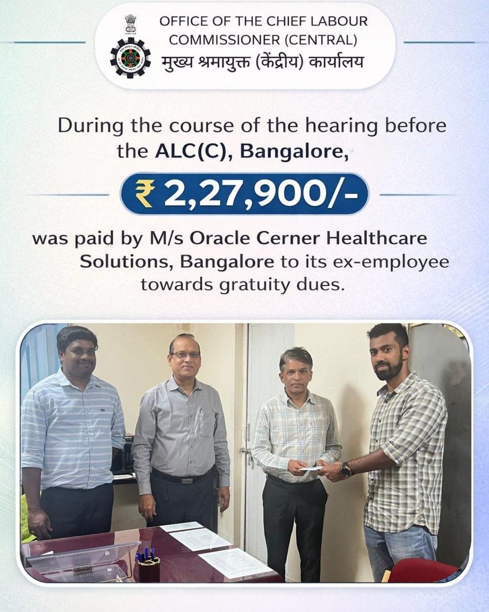 Chief Labour Commissioner (Central) tweet media