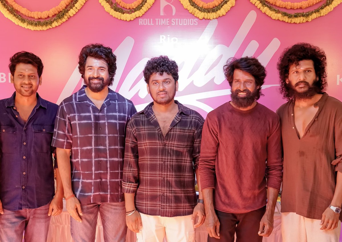 Sivakarthikeyan, LokeshKanagaraj &amp; Soori at Rioraj's #Maddy pooja ceremony 🔥