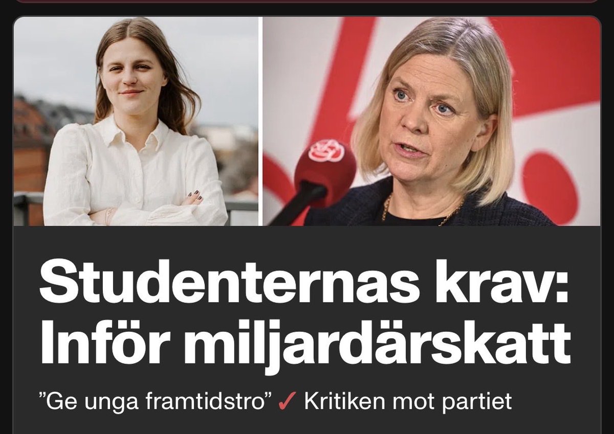 Framtidstron om att ifall du skapar nåt som blir framgångsrikt så kommer Socialdemokraterna och tar dina pengar