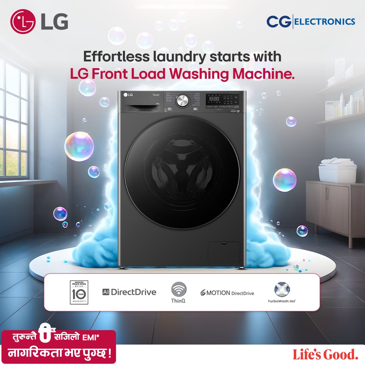 lgnepalofficial's tweet photo. Deep cleaning performance with intelligent features built for modern living.LG Front Load Washing Machine makes every wash effortless and effective.
#LG #LGNepal #LifesGood #FrontLoadWashingMachine https://t.co/L7lbd1eobl