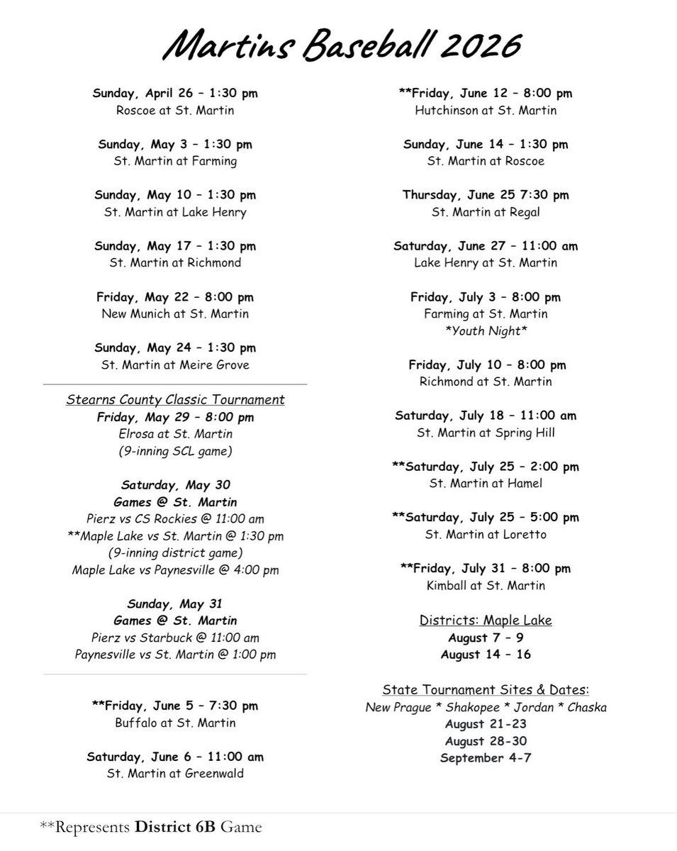 St. Martin Baseball tweet media