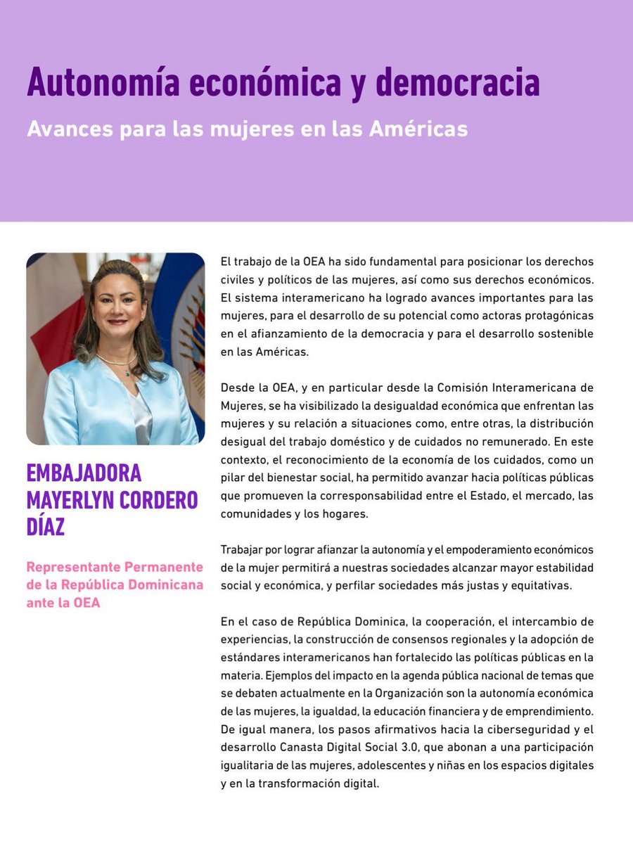 Misión de República Dominicana ante la OEA tweet media
