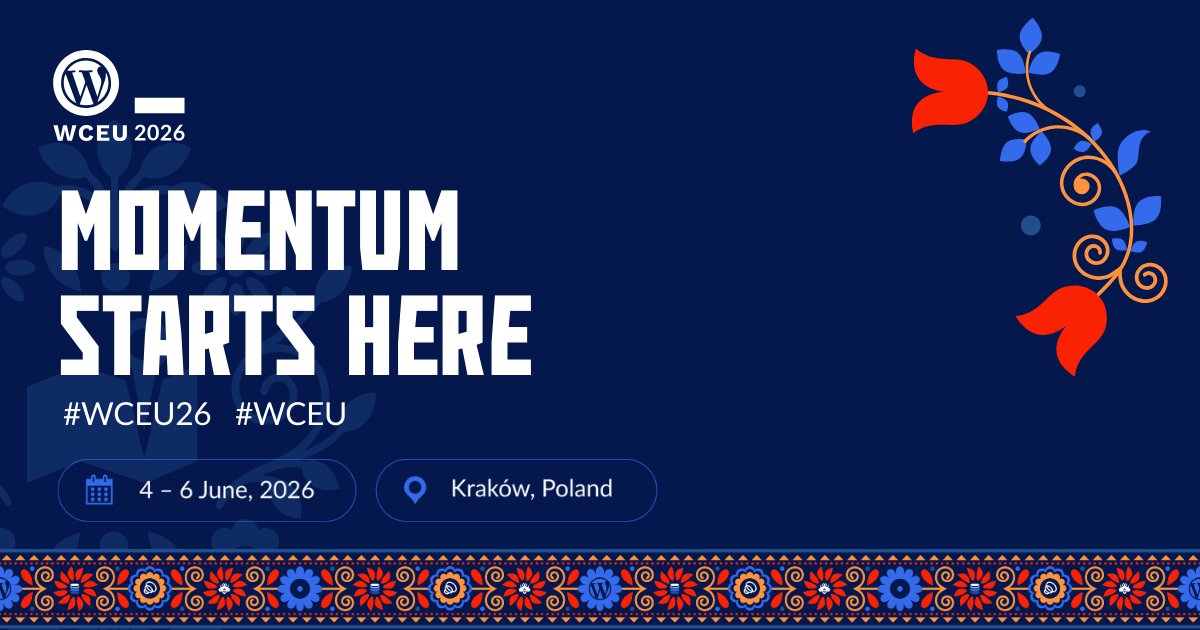 WordCamp Europe tweet media