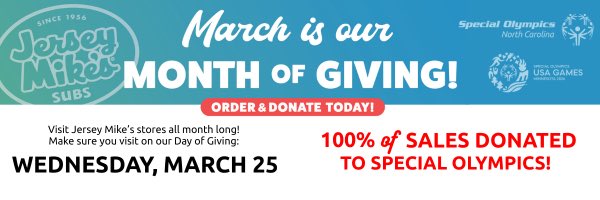 Shoutout everyone eating at Jersey Mike’s today. 🤘🏼