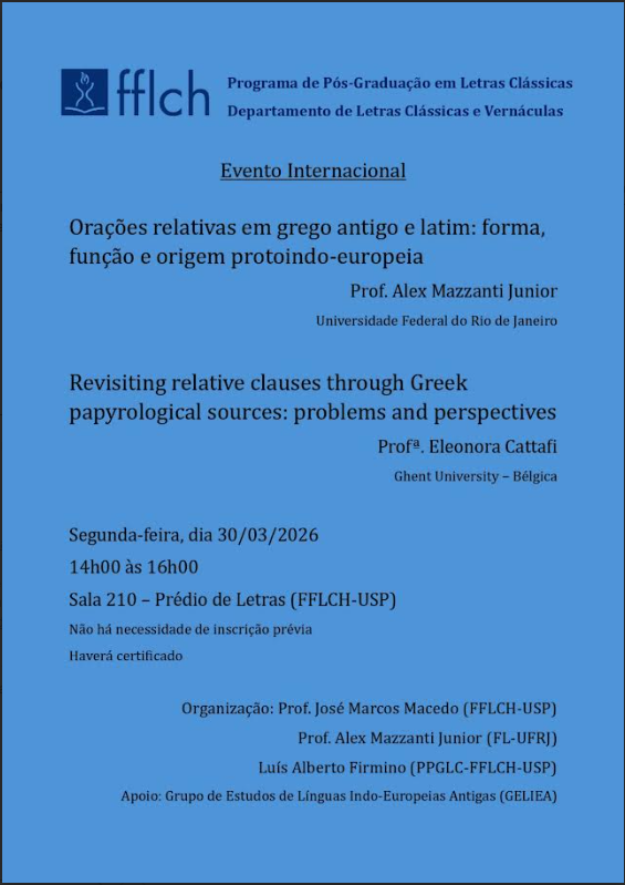 codexperiodico's tweet photo. USP: Evento internacional - Grupo de Estudos de Línguas Indo-europeias Antigas
Informações: https://t.co/uUw6rjbOzb https://t.co/o2TacUNknh