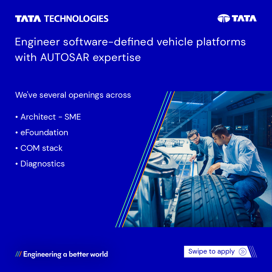 TataTech_News's tweet image. #NorthAmerica 🇺🇸 - What if your next move helped you drive next-gen #mobility?

We’re expanding across North America and looking for innovators, problem-solvers, and future-builders to join us. From cutting‑edge AUTOSAR &amp;amp; BMS engineering to aerospace, powertrain, quality &amp;amp;