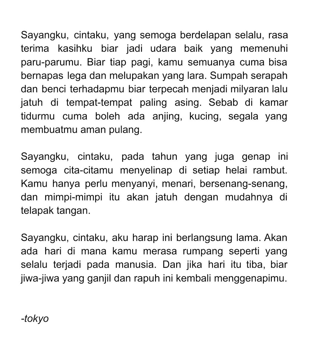barangkali yang genap itu diciptakan untuk kita yang ganjil
