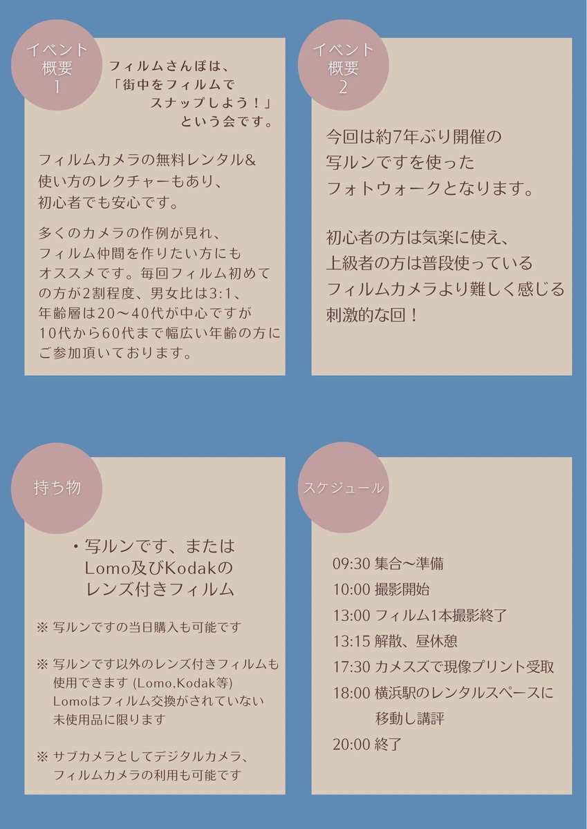 フィルムさんぽ/フランジバック公式 tweet media