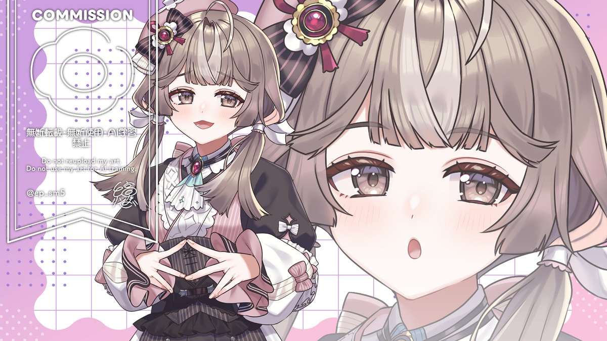 ep_sm5's tweet photo. 【Commission】
ぶいじだい3期生
有栖ノ宮くおん様/おばけなの様/暦めくる様
広告用イラストを担当しました！ https://t.co/7JfiDeZwzX