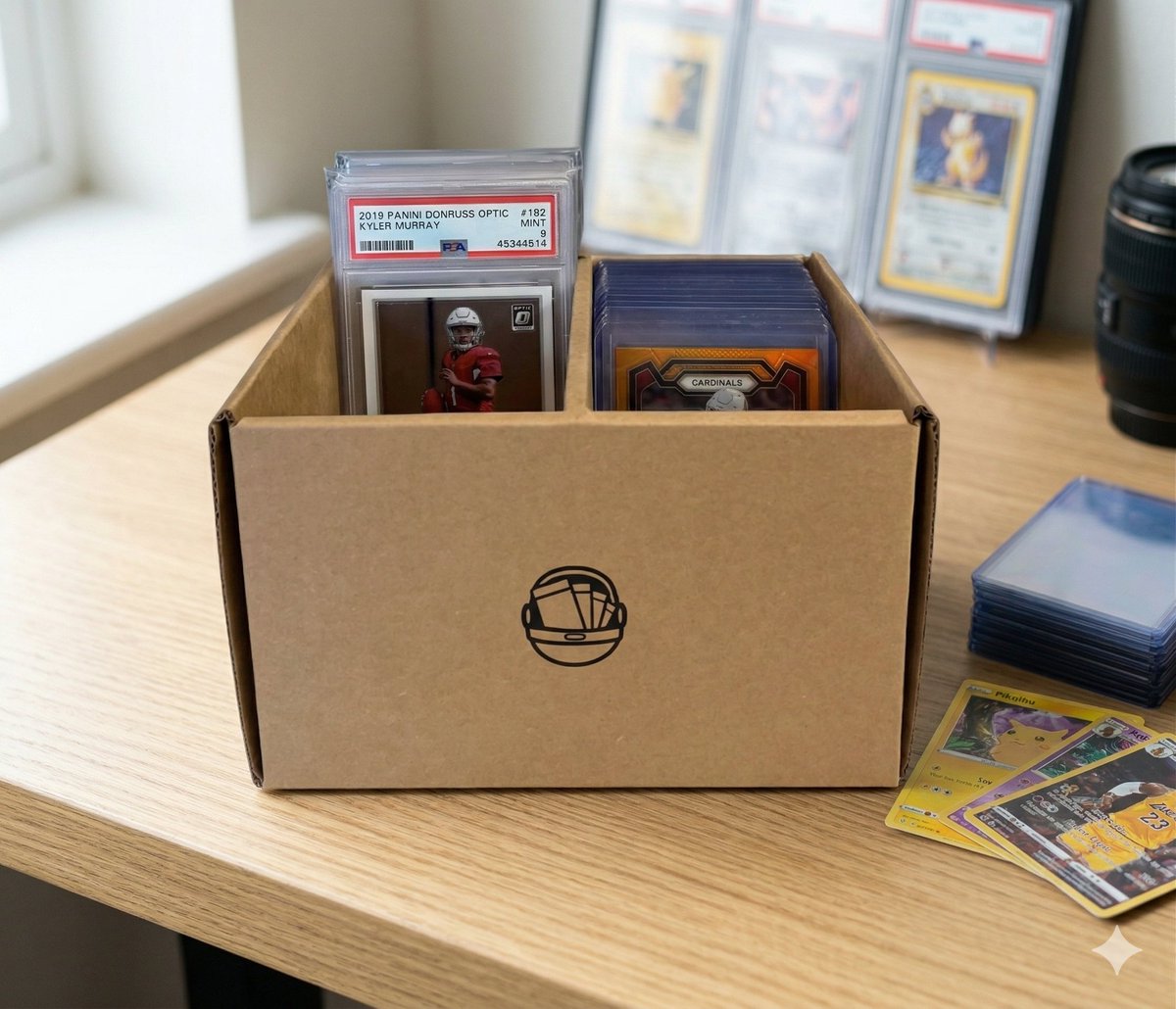 Benjitto's tweet photo. Nouveauté chez @Cardslabel : la Mini Carbonite débarque ! 🔥

Fini le vrac qui traîne sur le bureau. Un format compact (900 cartes) parfait pour le transport.

https://t.co/YdPYSndGi2 👈

#TheHobby #TCG #Cardslabel #SportCards #Collect https://t.co/PGpAIhJwUS