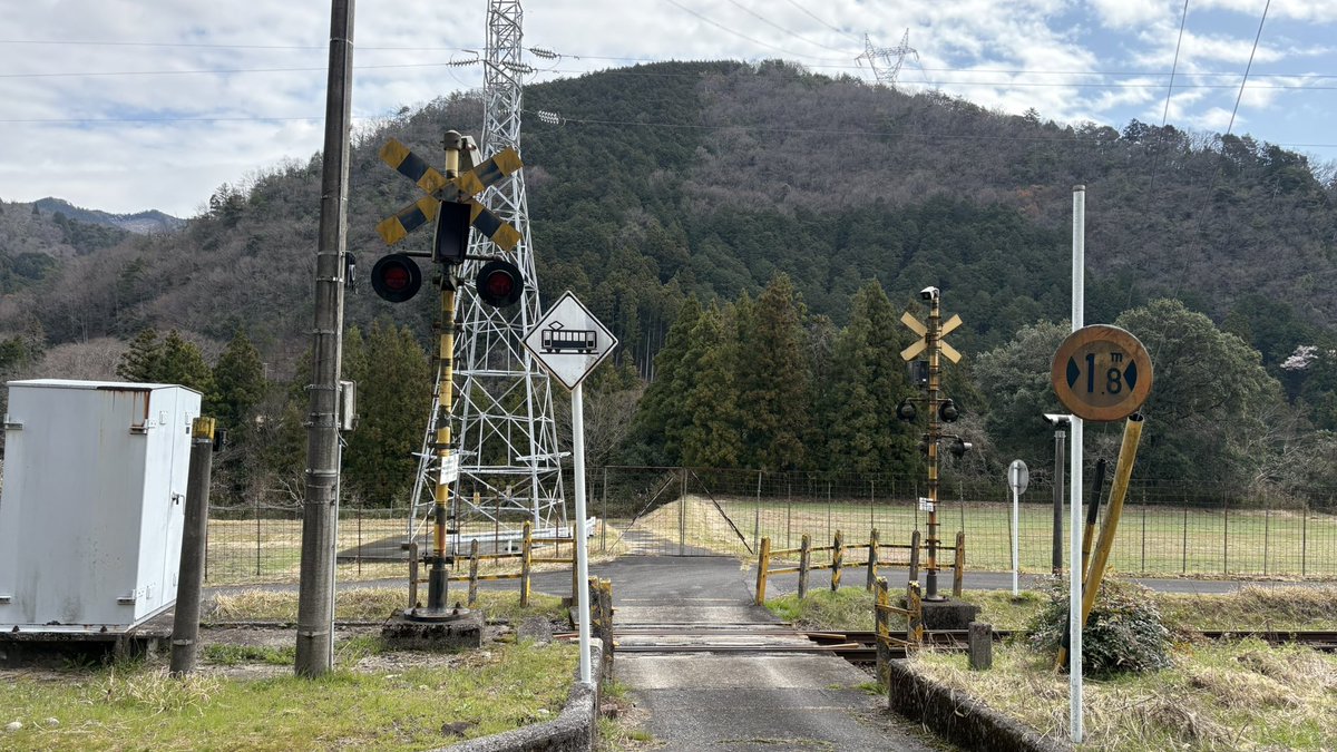 樽見鉄道の第3種踏切
