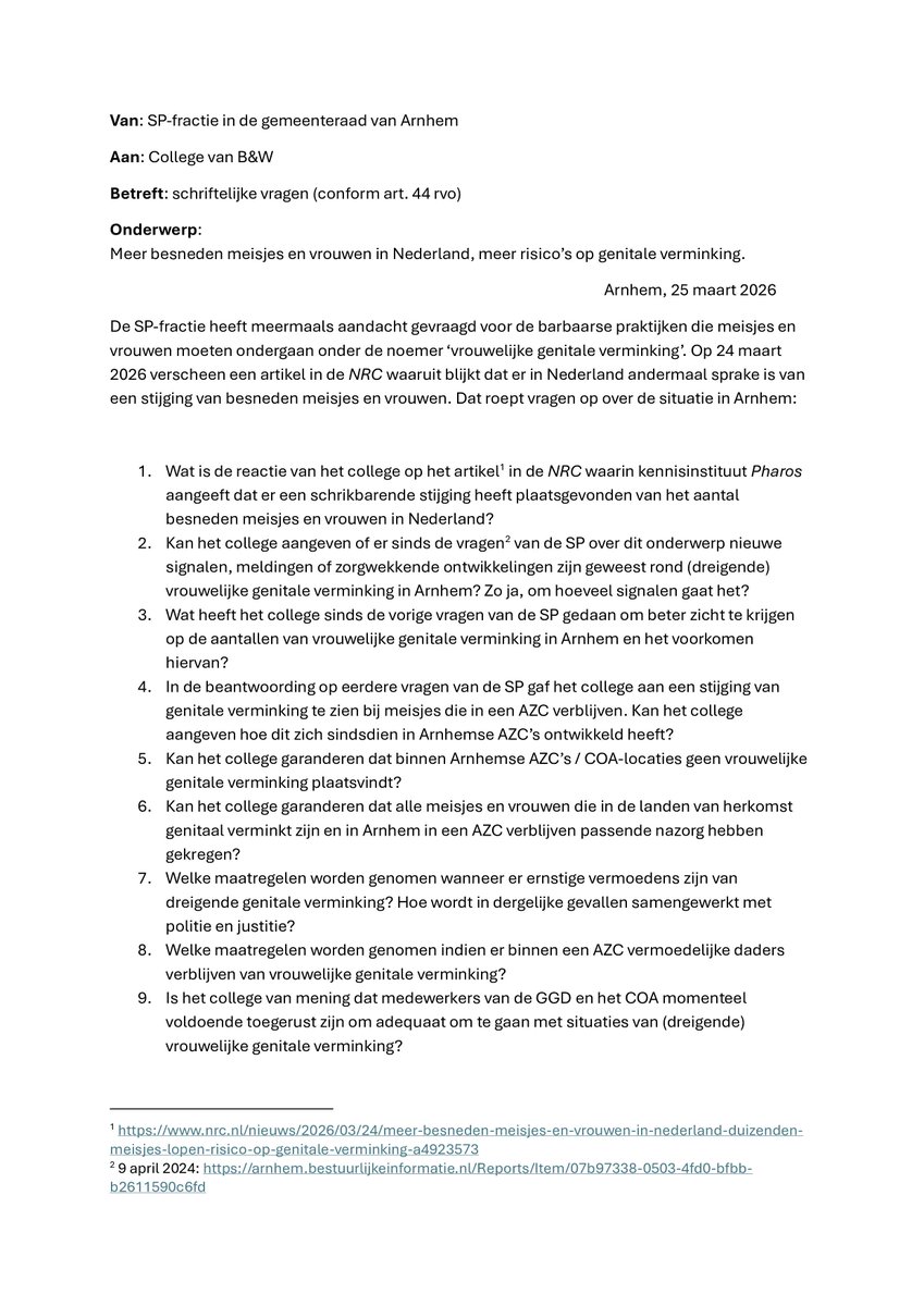 SP Arnhem tweet media