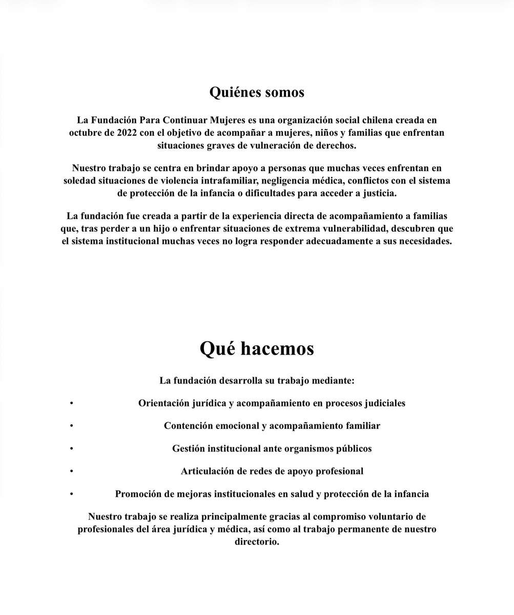 Fundacion Para Continuar Mujeres tweet media