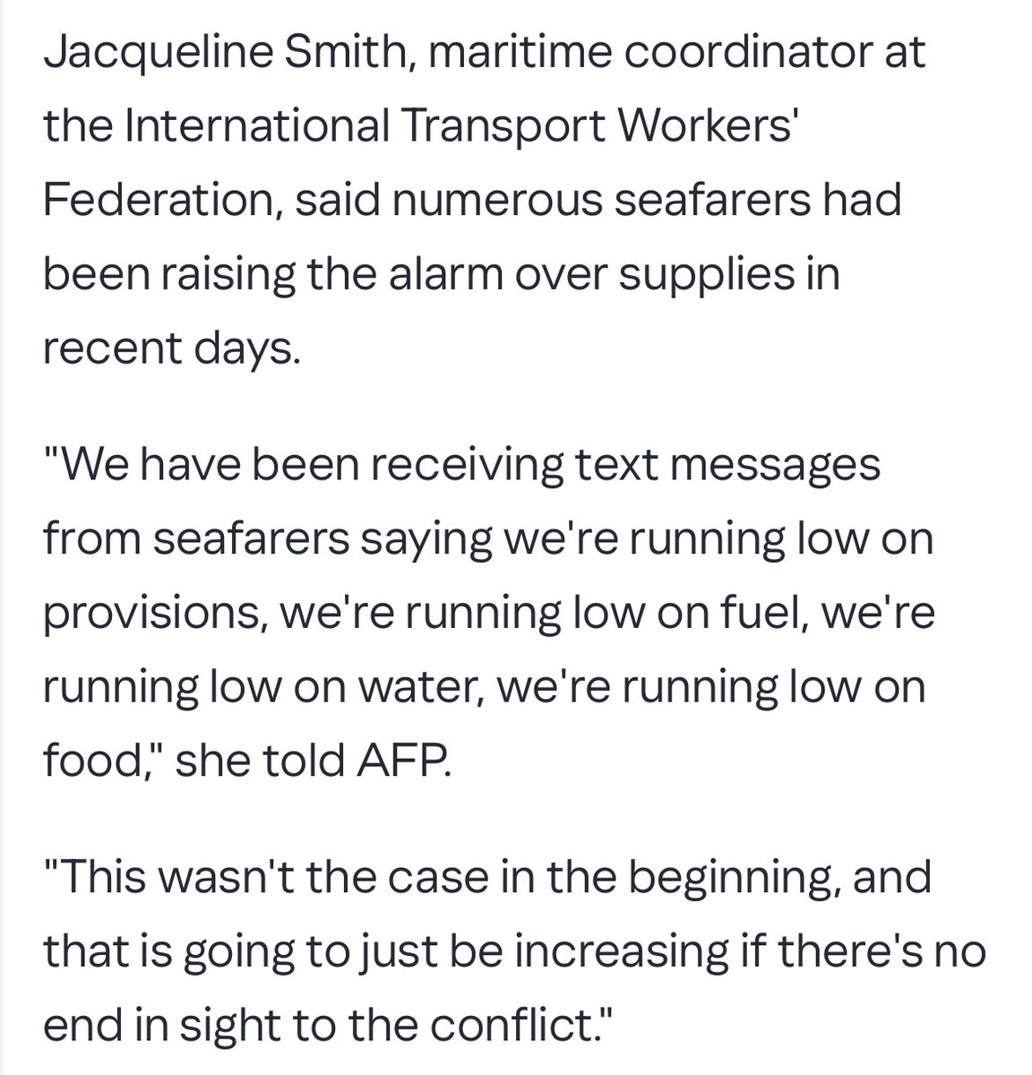 International Transport Workers' Federation (ITF) tweet media