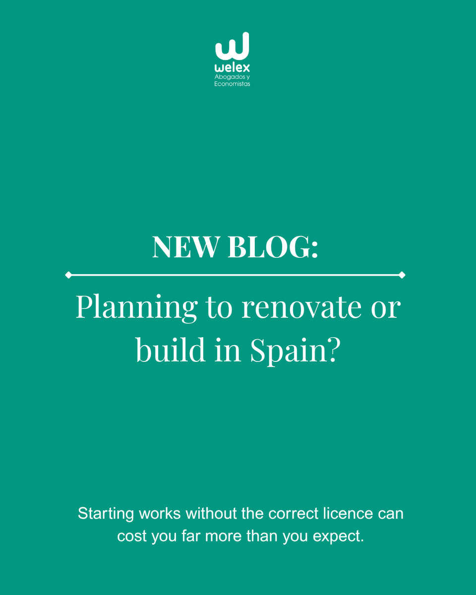 🇬🇧 At Welex, Lawyers and Accountants, we regularly advise international property owners on urban planning licences in Spain.

👉 Visit our blog to learn more: welex.es/urban-planning…